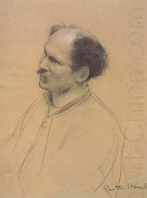 Gustav Klimt Half-Length Portrait with Three-Quarter View of an Older Man,from the Left (ceiling painting at the Burgtheater in Vienna) (mk20)